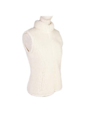 Gilet " Sport " en laine de mouton blanc