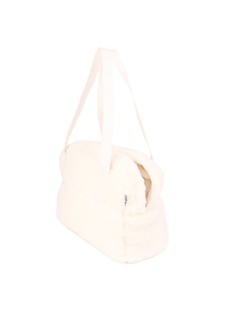 Sac de voyage en laine de mouton blanche