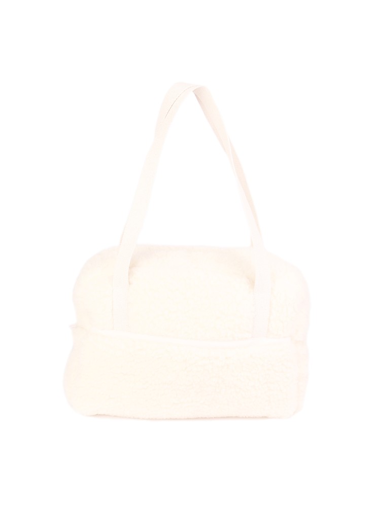 Sac de voyage en laine de mouton blanche